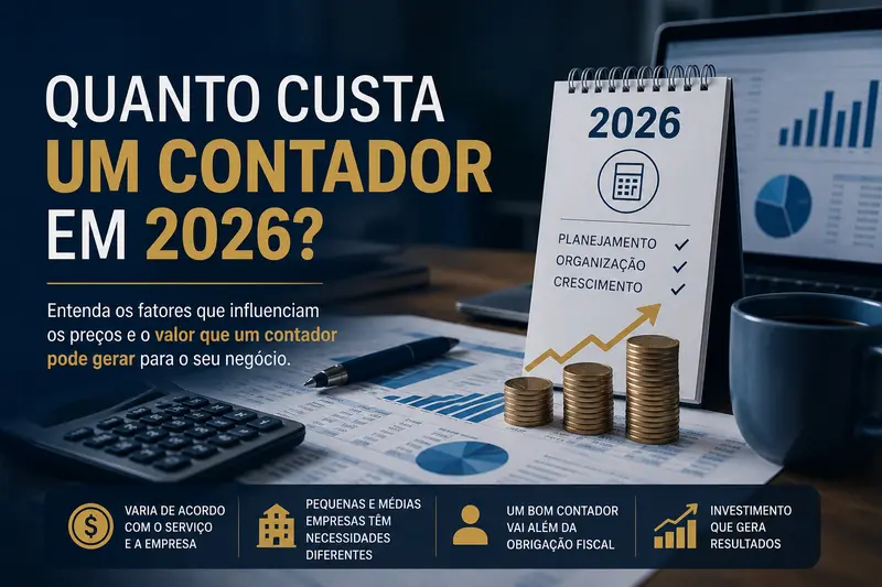 Quanto custa um contador em 2026? Guia de preços e o que considerar antes de contratar